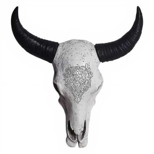 Déco murale bohème crâne de vache