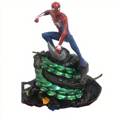 Figurine de collection Spiderman 19 cm sur socle PS4