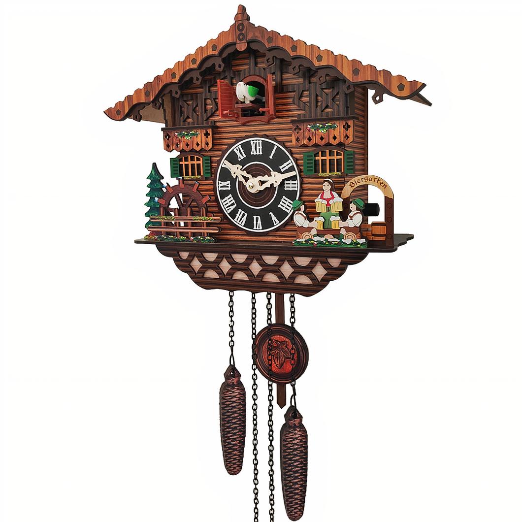 Horloge murale coucou en bois