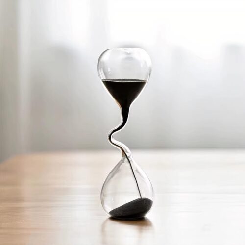 Sablier décoratif courbé
