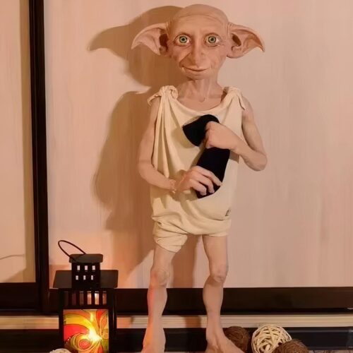 Statuette de Dobby, Harry Potter, elfe de maison avec lanterne