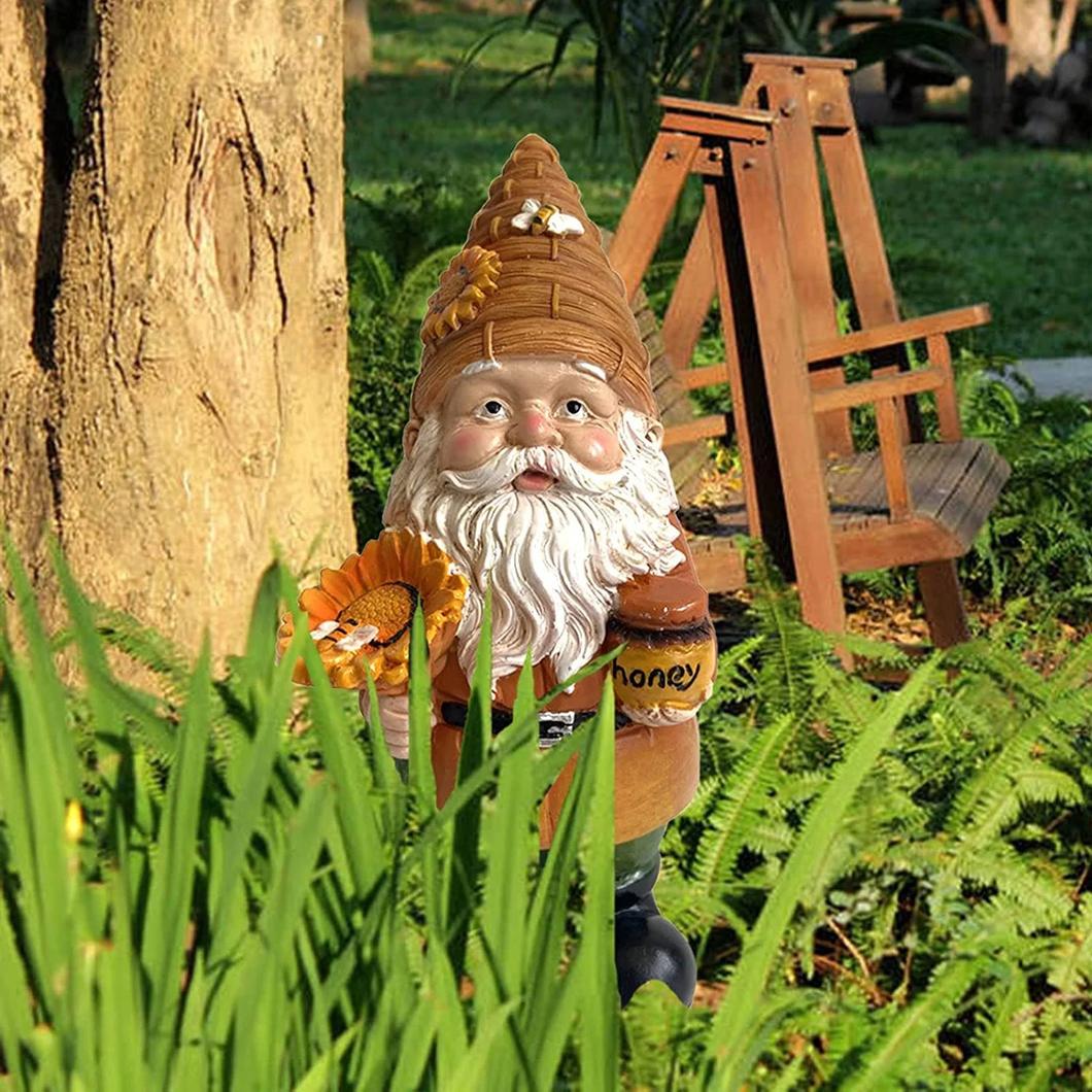 Statuette pour jardin nain jaune – Image 3