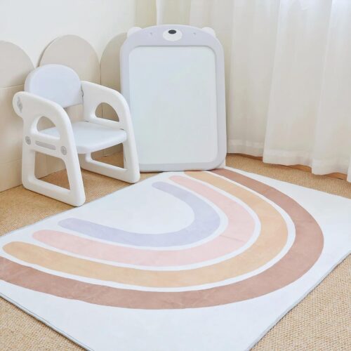 Tapis rectangle arc en ciel pour chambre de bébé